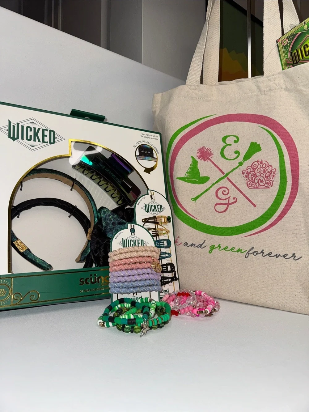Wicked Scunci Hair Accessories Bracelets & Tote Set